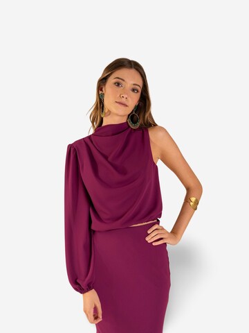 Camicia da donna di THE-ARE in lilla: frontale