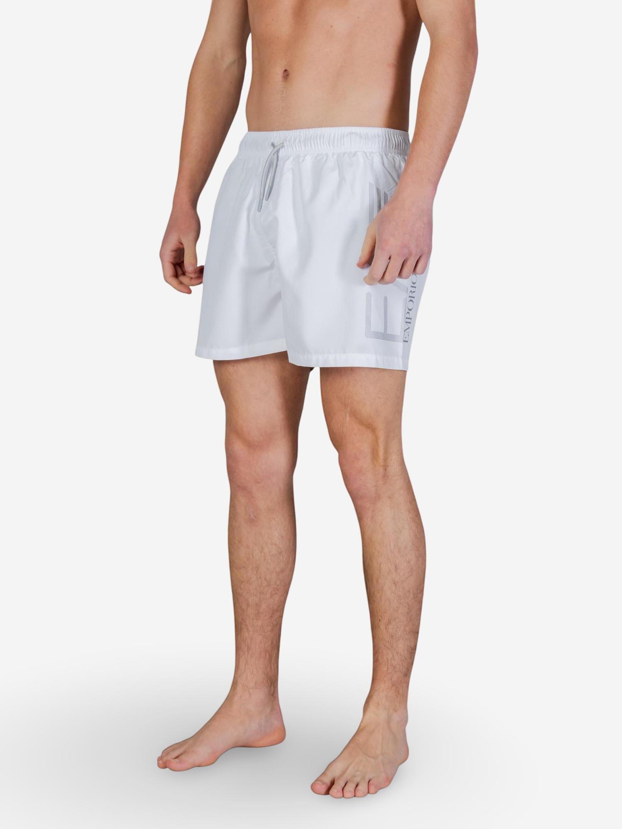 Pantaloncini da bagno '7M002001 AF14497' di EA7 Emporio Armani in bianco