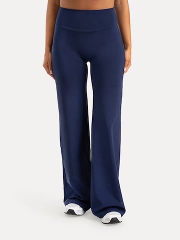 évasé Leggings ' Neola ' Smilodox en bleu : devant