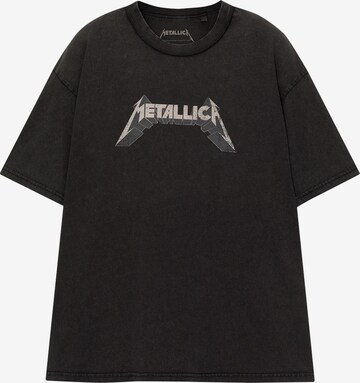 T-Shirt 'METALLICA TOUR' Pull&Bear en noir : devant