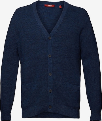 ESPRIT Knit Cardigan in Blue: front