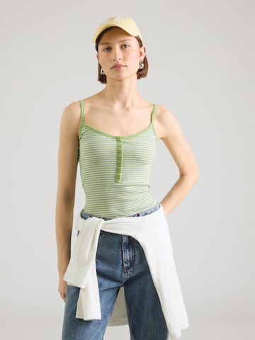 HOLLISTER Τοπ 'MAR4 BARE HENLEY CAMI DTC EX' σε πράσινο: μπροστά