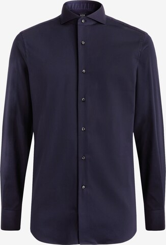 Coupe slim Chemise Boggi Milano en bleu : devant