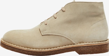 Chukka Boots 'Riga' SELECTED HOMME en beige : devant