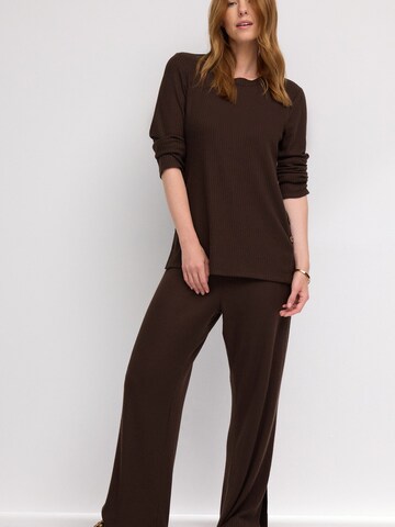 Next Wide leg Broek in Bruin