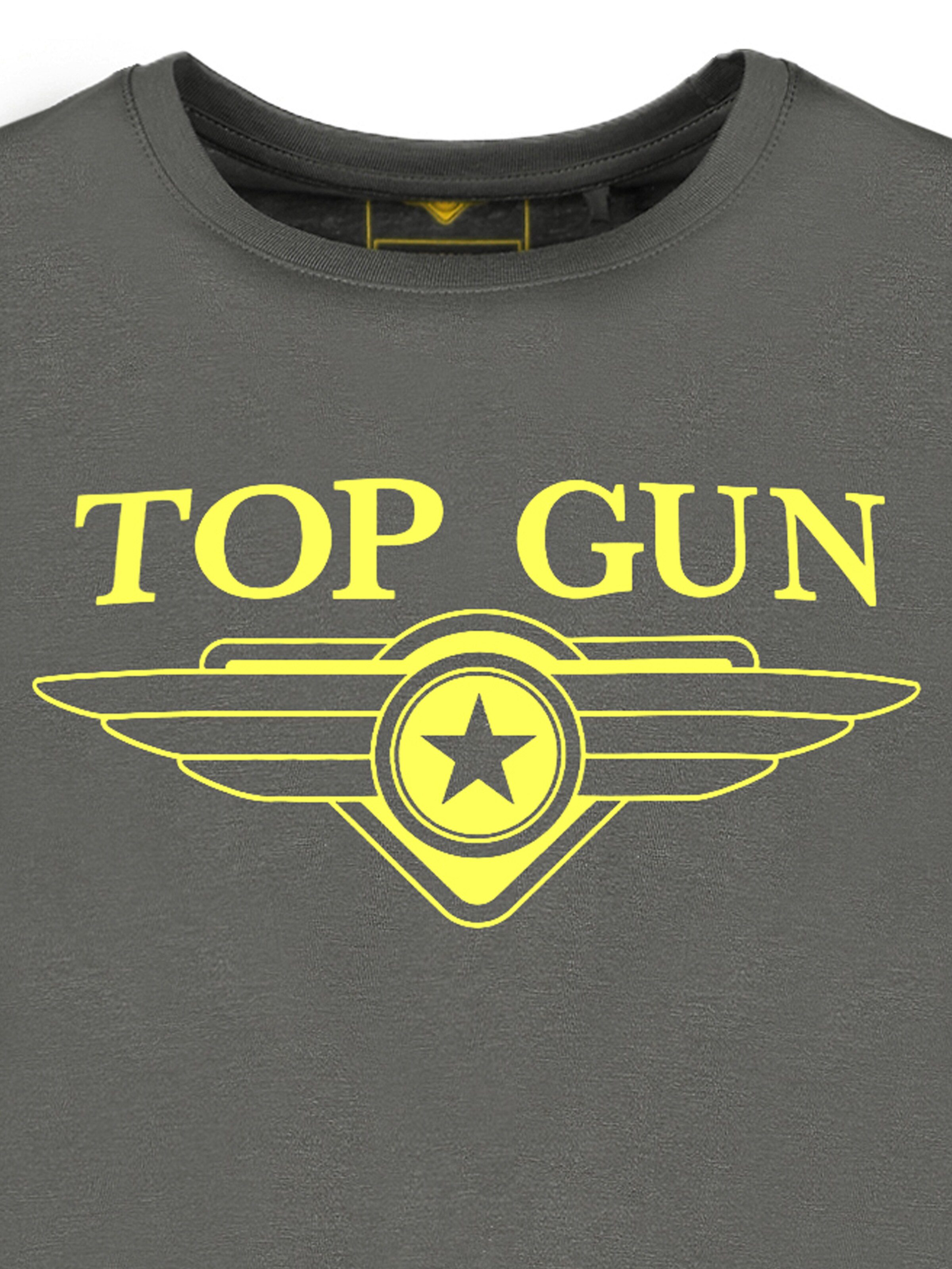 TOP GUN Shirt 'TG2024002' in Grey