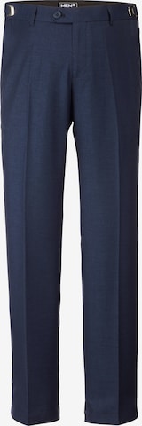 Men Plus Pleated Pants in Blue: front