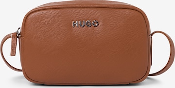 HUGO Schoudertas in Bruin: voorkant