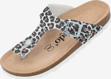 Palado T-bar sandals 'Palado Kos Wild' in White: front