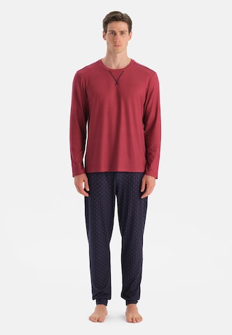 Dagi - Pijama largo en rojo: frente