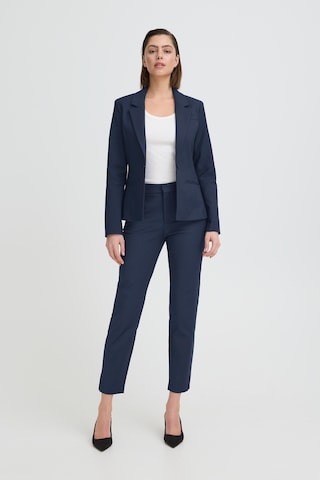 Regular Pantalon Pulz en bleu