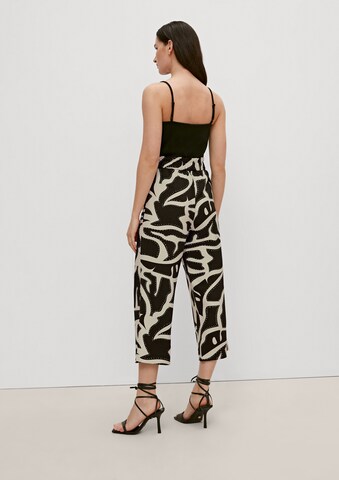 COMMA Wide leg Broek in Zwart