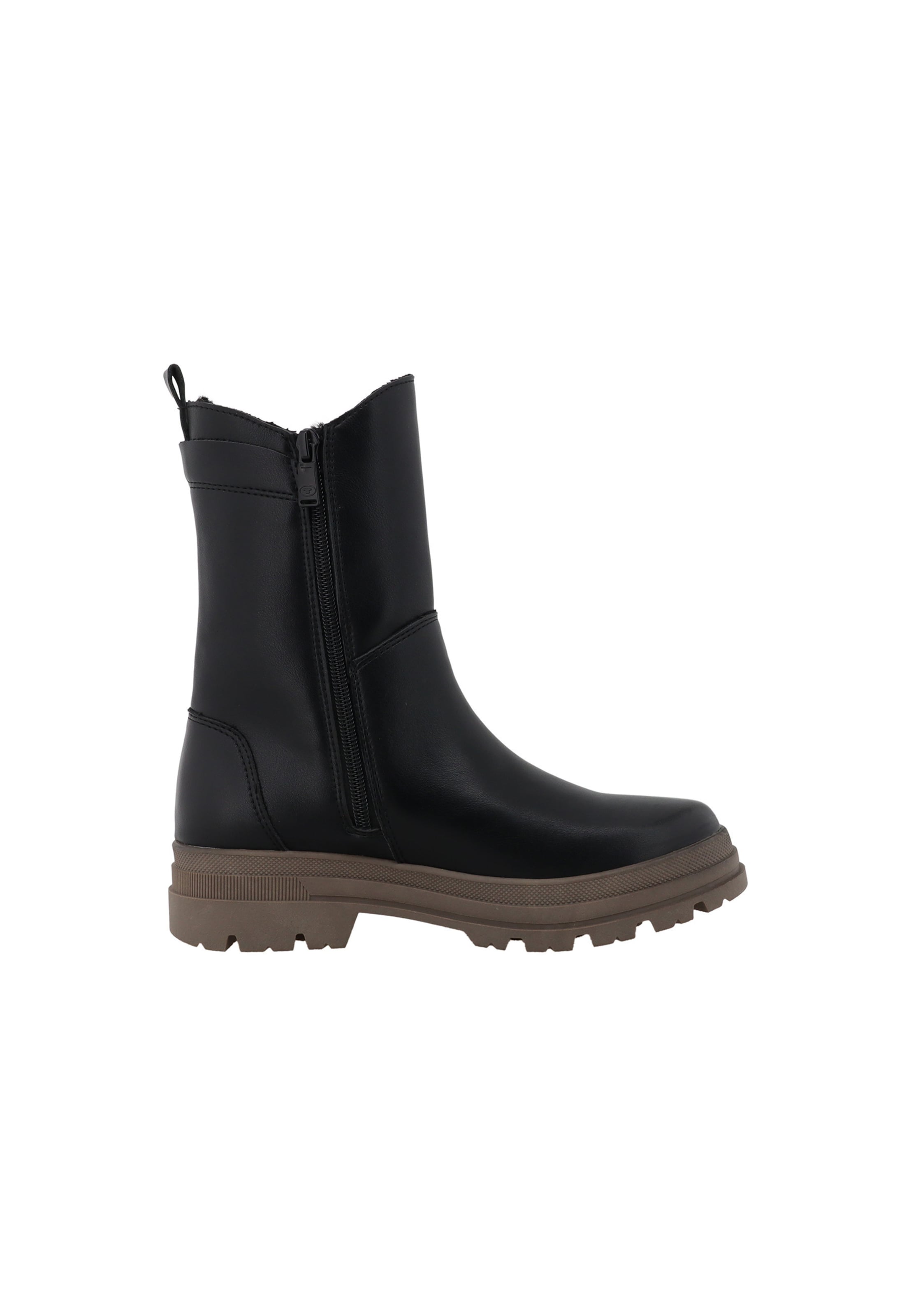 TOM TAILOR - Botim em preto: frente