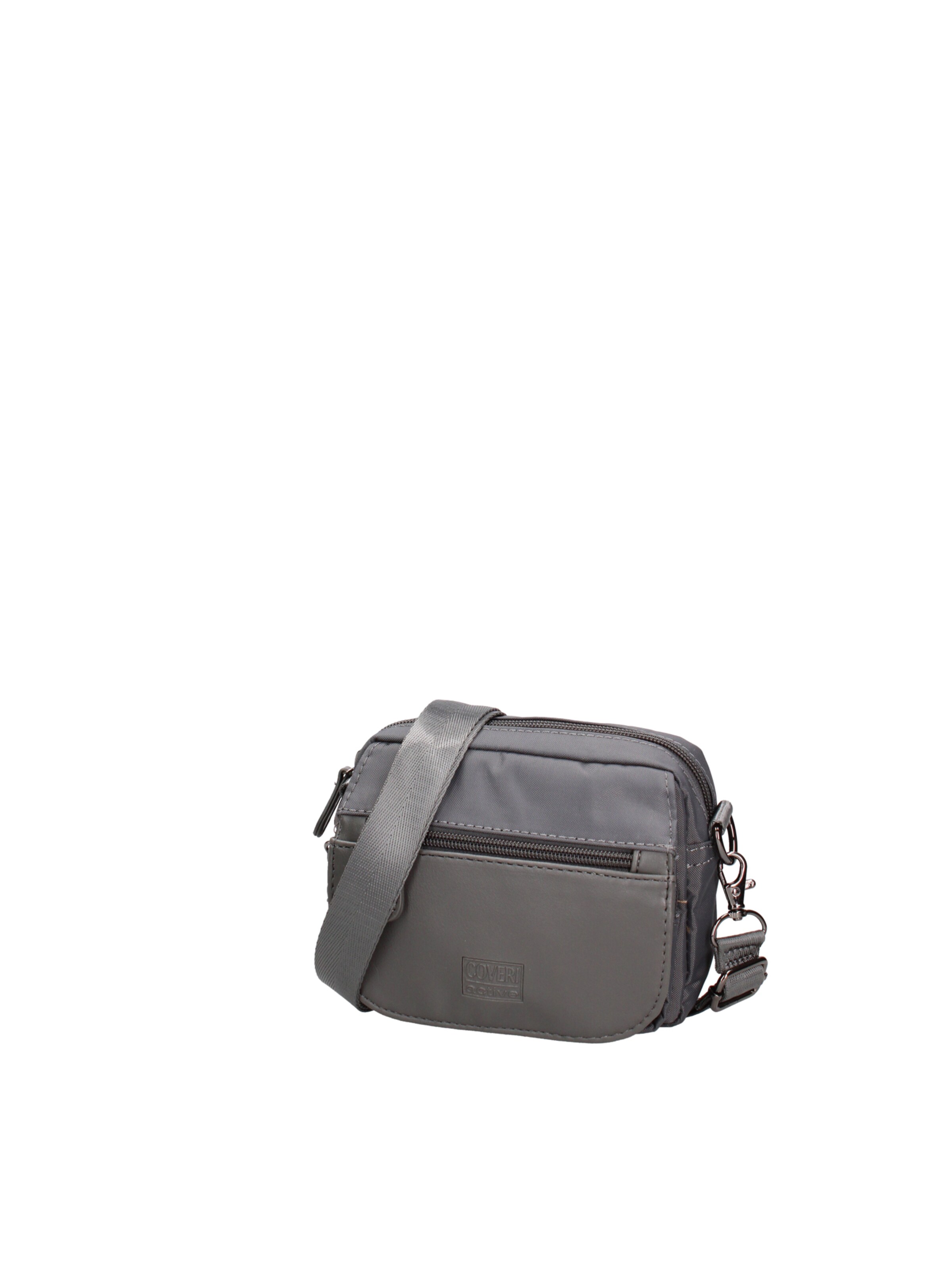 Borsa a tracolla 'Borsa a Tracolla Uomo PVC Chiusura Magnetica Tasche Zip 15x12x5cm' di Coveri Collection in grigio