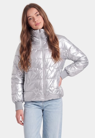 MYMO - Chaqueta de entretiempo en plata: frente