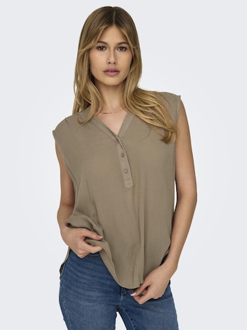 ONLY - Blusa 'JETTE' en marrón