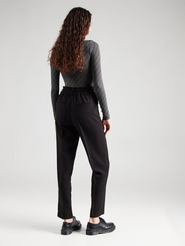 VILA Regular Trousers with creases 'VISELMA ELLA' in Black