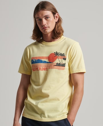 Superdry Shirt in Geel: voorkant