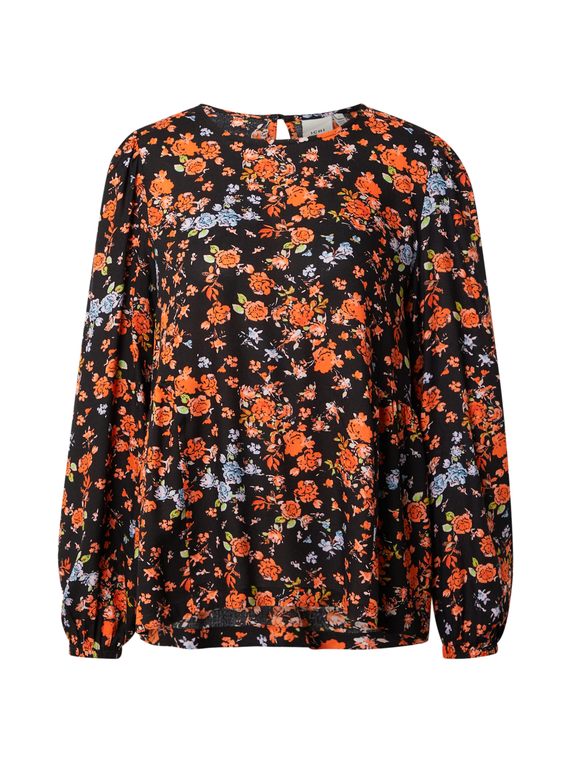 Camicia da donna 'LEONARDIE' di ICHI in nero: frontale