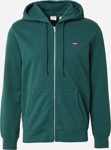 LEVI'S ® Кофта на молнии 'Housemark Zip Up Hoodie' в Зеленый: спереди
