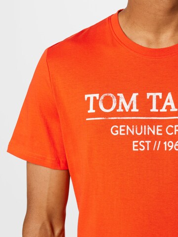 TOM TAILOR Regular Fit T-Shirt in Rot