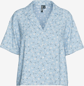 PIECES Bluse 'PCNya' in Blau: Vorderseite