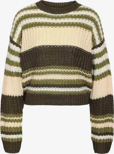 Noisy may Pulover 'NMCharlie' u bež / zelena / tamno zelena / bijela, Pregled proizvoda
