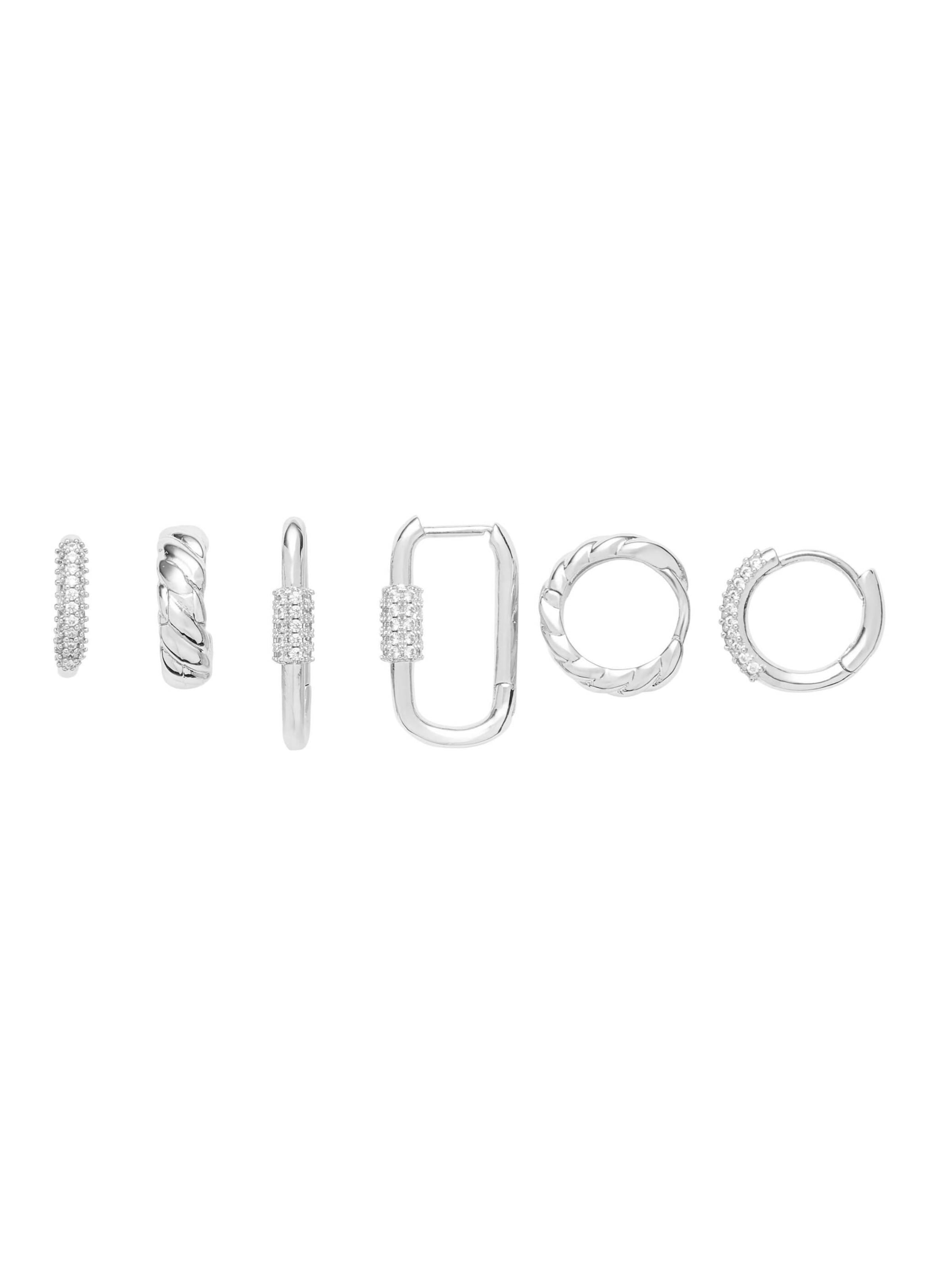 U.S. POLO ASSN. Ohrringe 'Desiree'‌‌‌‌‌‌‌‌ in One Size in silber, Produktansicht