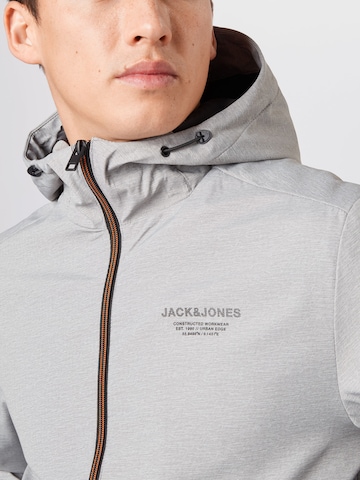 JACK & JONES Prehodna jakna 'Seam' | siva barva