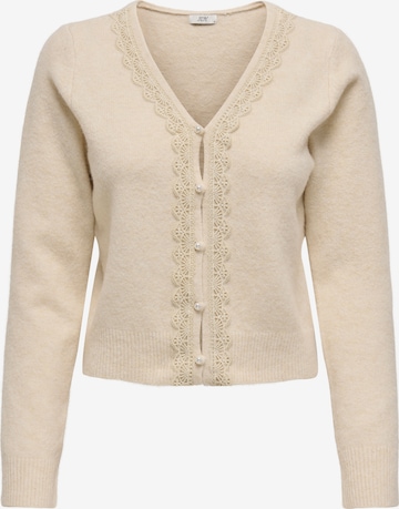 JDY Knit cardigan in Beige: front