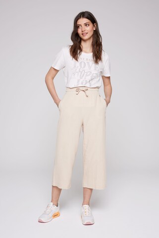 Soccx Wide Leg Hose in Beige