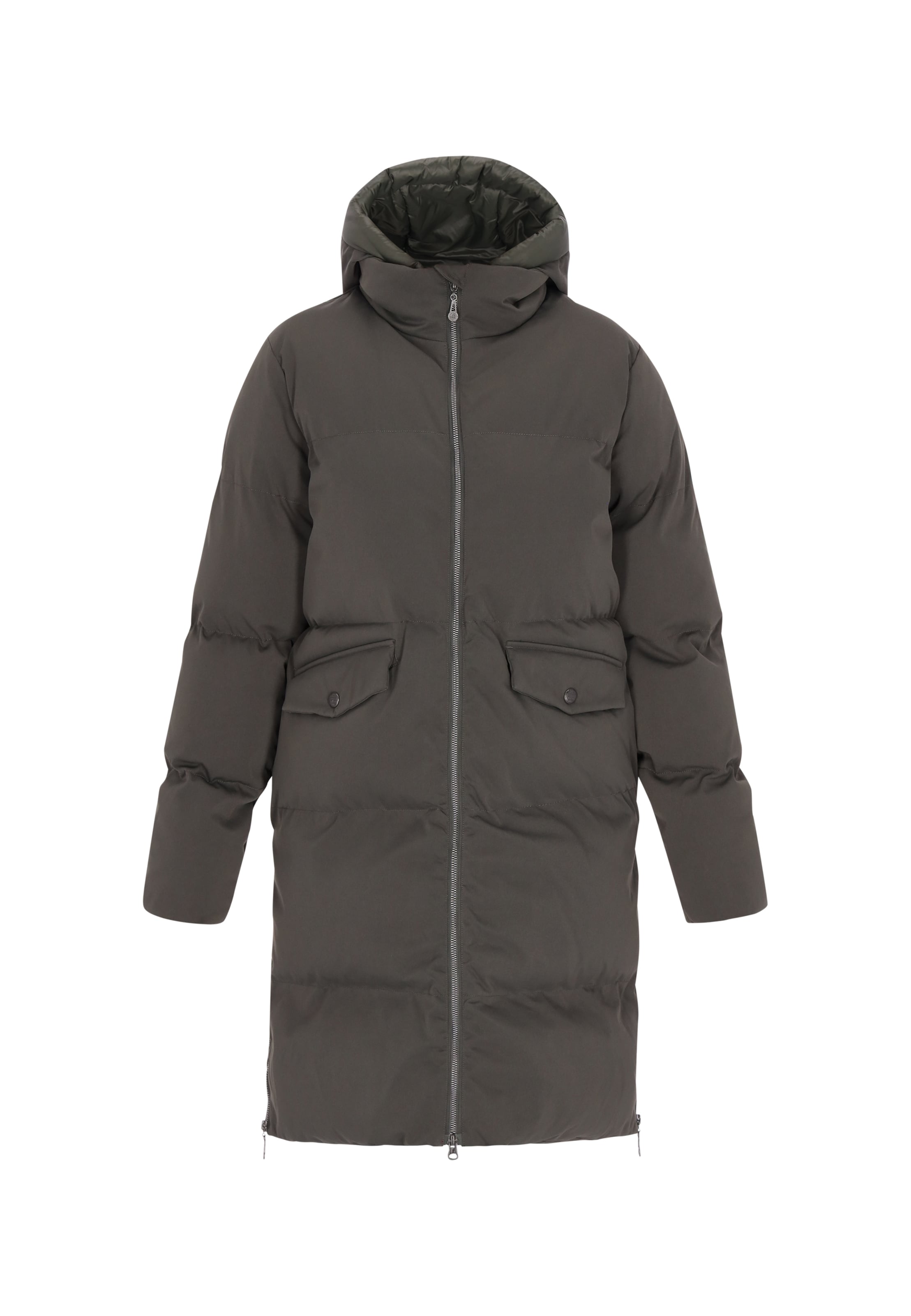 DreiMaster Vintage Manteau d’hiver en kaki, Vue avec produit