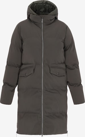 DreiMaster Vintage Wintermantel in Groen: voorkant