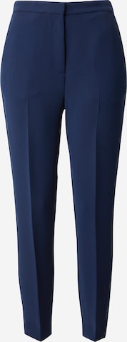 TOMMY HILFIGER Slim fit Trousers with creases in Blue: front