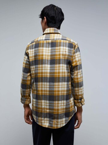 Scalpers Regular fit Button Up Shirt 'Ferdinand' in Yellow