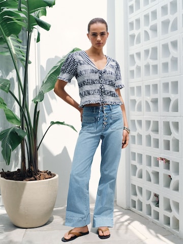 Wide Leg Jean Next en bleu