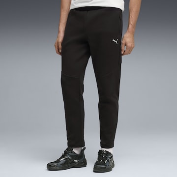 PUMA Regular Workout Pants 'Evostripe' in Black: front