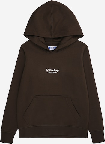 Sweat 'JJESoho' Jack & Jones Junior en marron : devant