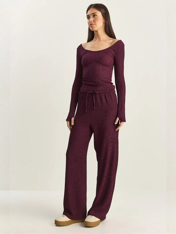 Loosefit Pantalon Bianco Lucci en rouge