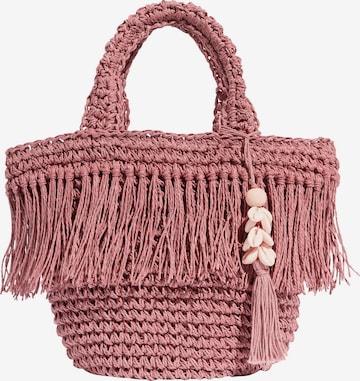 Lipsy Plážová taška – pink: přední strana