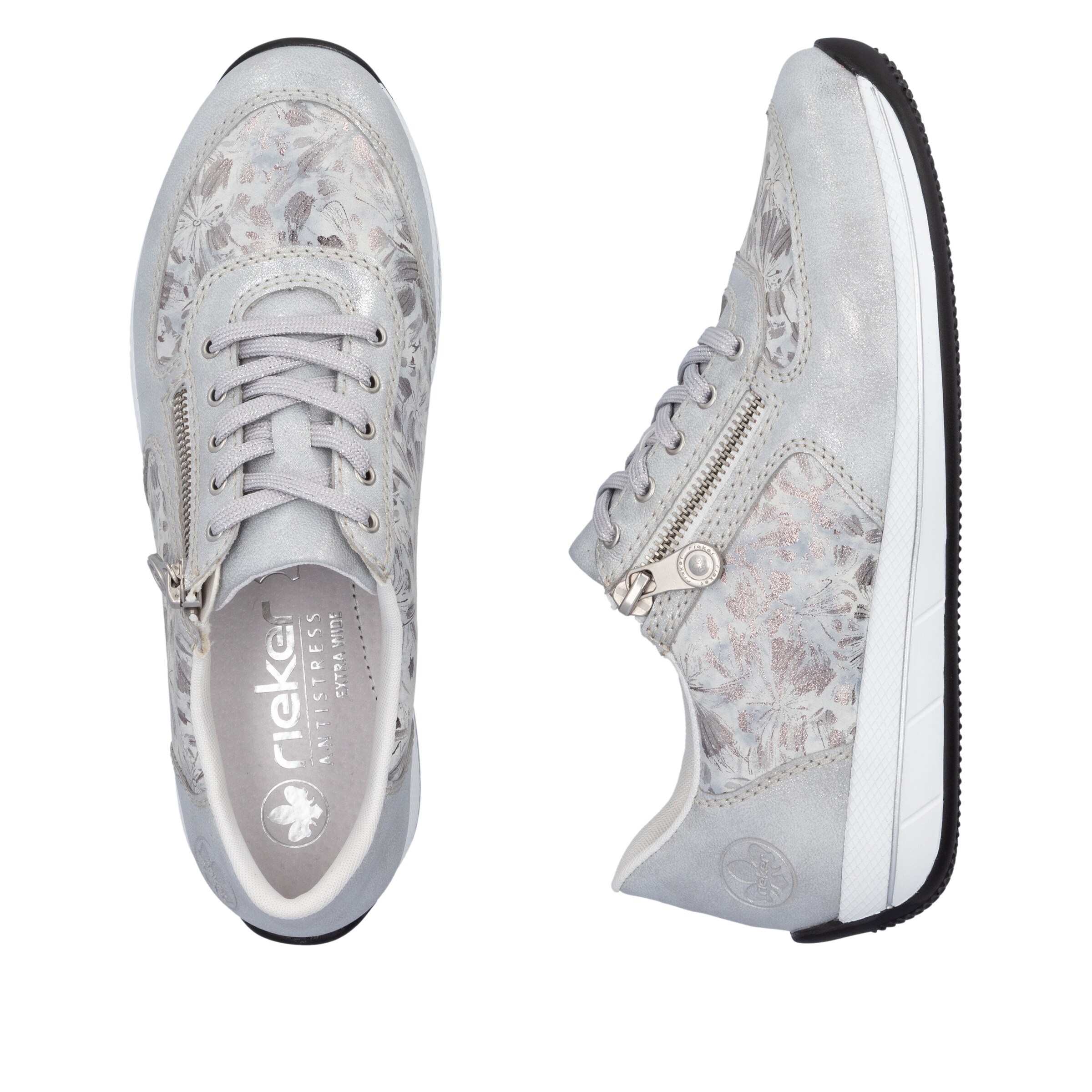 Baskets basses Rieker en blanc