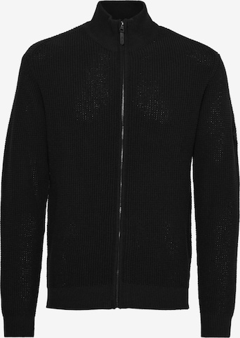 INDICODE JEANS Strickjacke 'Revil' in Schwarz: Vorderseite