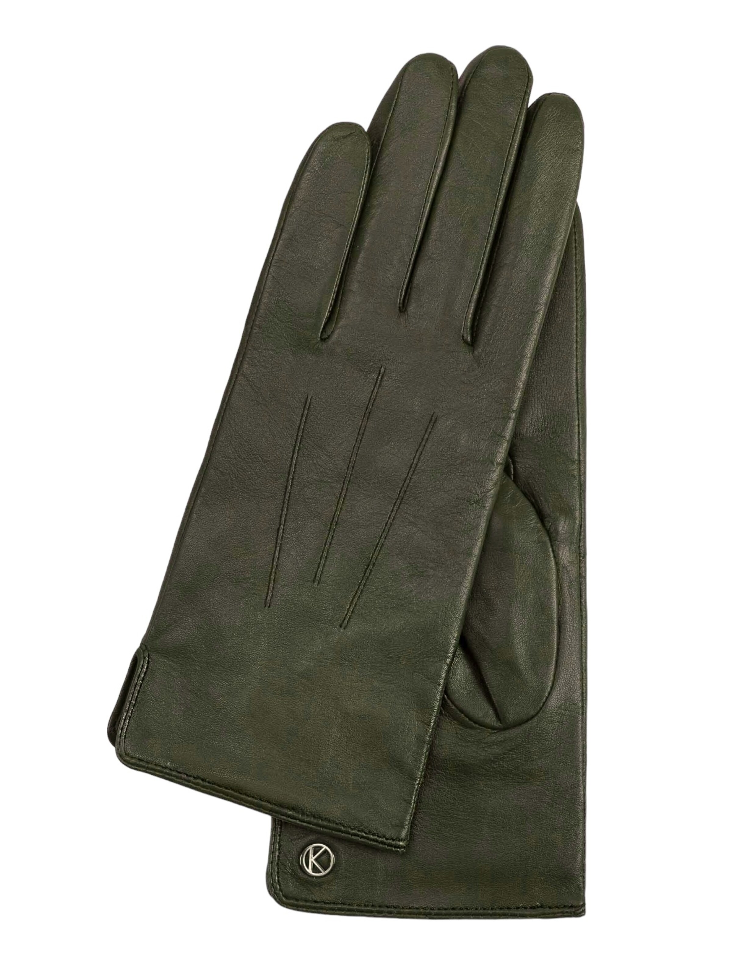 KESSLER Full Finger Gloves in Green: front