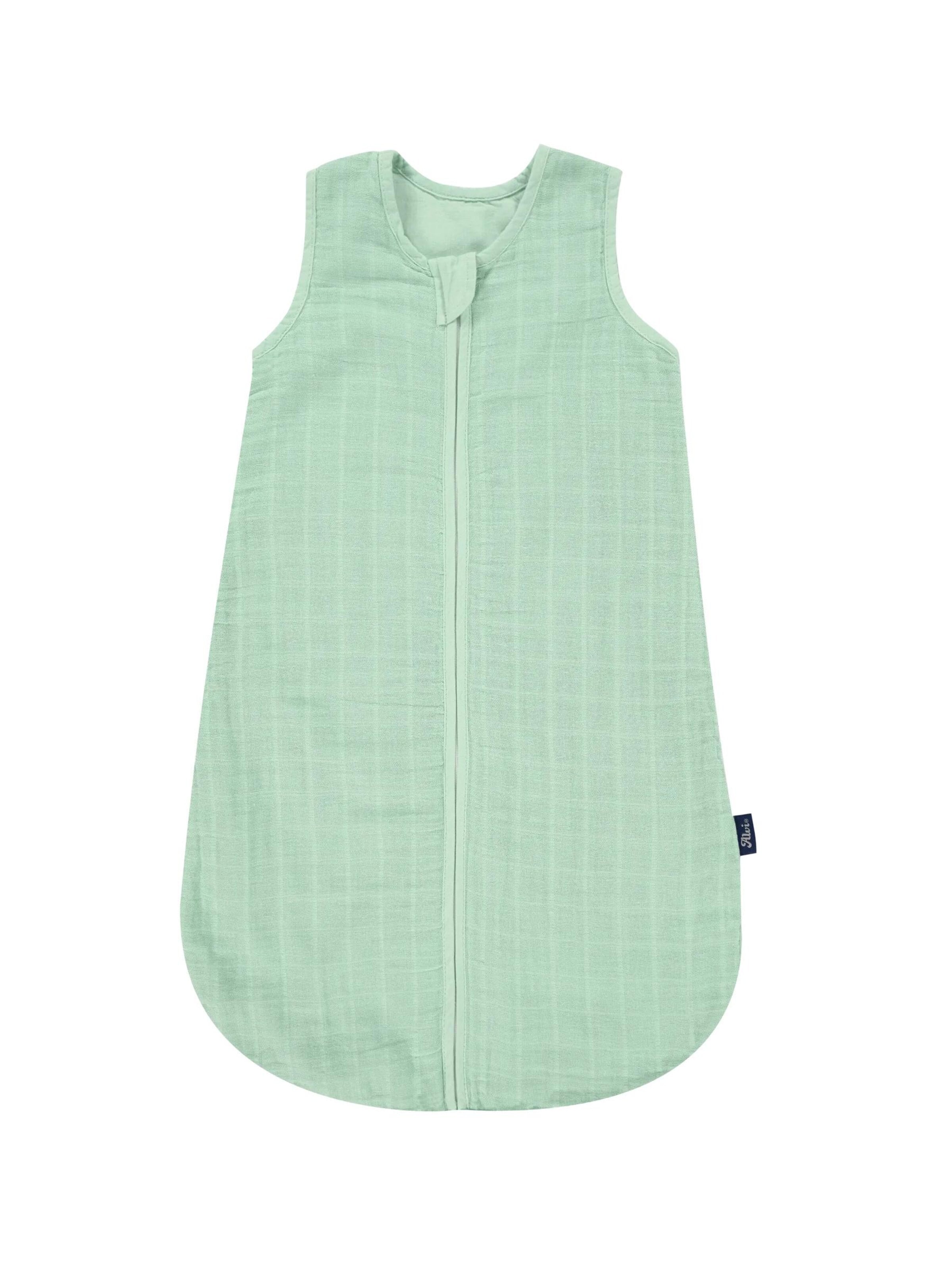 ALVI Sleeping Bag 'Schlafsack Mull-Schlafsack' in Green: front