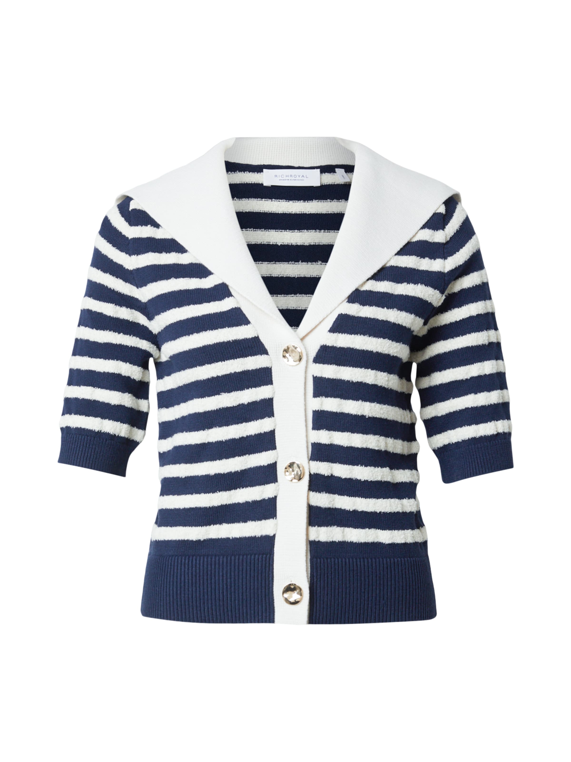 Rich & Royal Pletena jopa | temno modra / bela barva, Prikaz izdelka