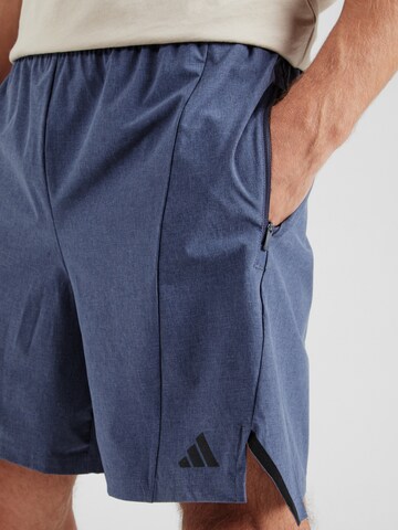 ADIDAS PERFORMANCE Regular Workout Pants 'D4T' in Blue