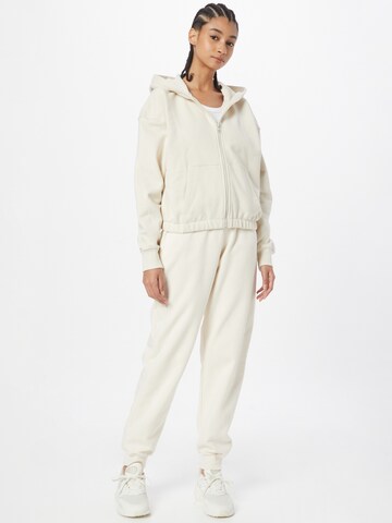 Calvin Klein Jeans Zip-Up Hoodie in White