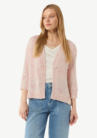 Cardigan comma casual identity en rose : devant