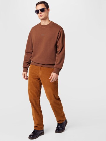 BOSS Sweatshirt 'Wefade' in Brown