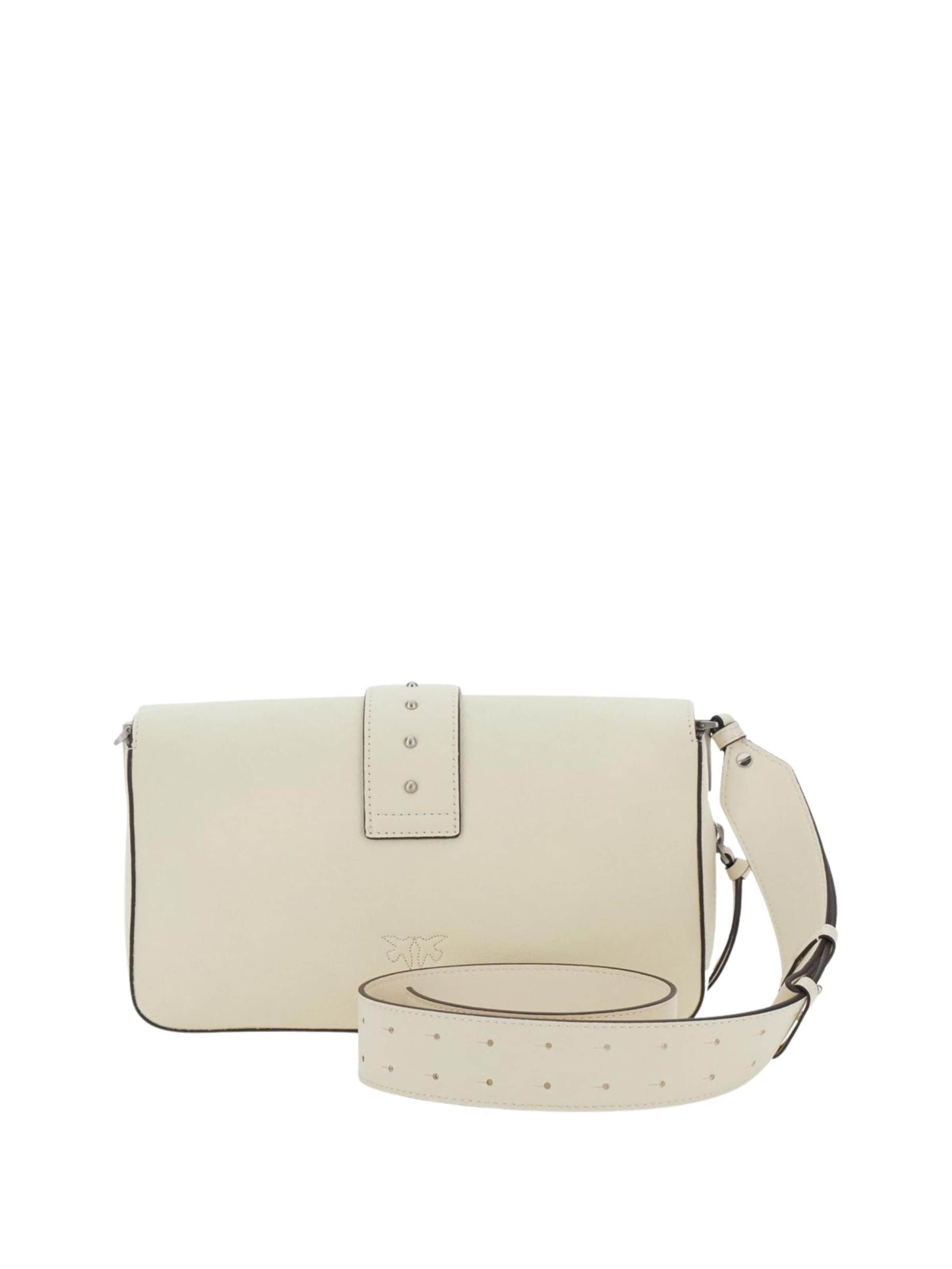 PINKO Håndtaske 'Pinko Sacs à main Love One Slouchy Zip Classic V Blanc' i hvid